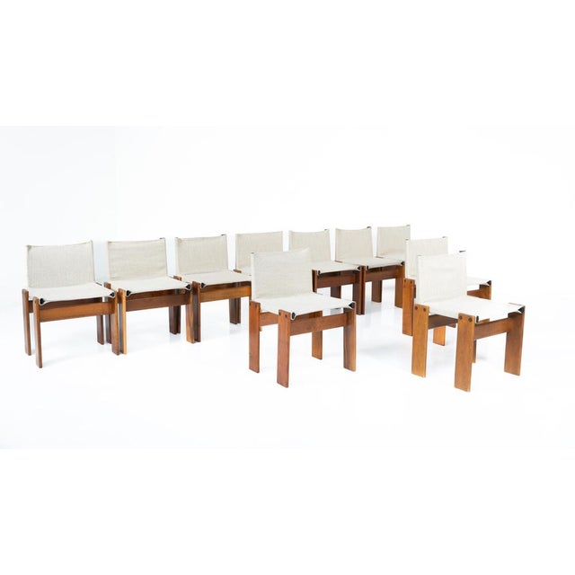 Monk Dining Chair attributed to Afra & Tobia Scarpa for Molteni, 1970s For Sale - Image 4 of 18