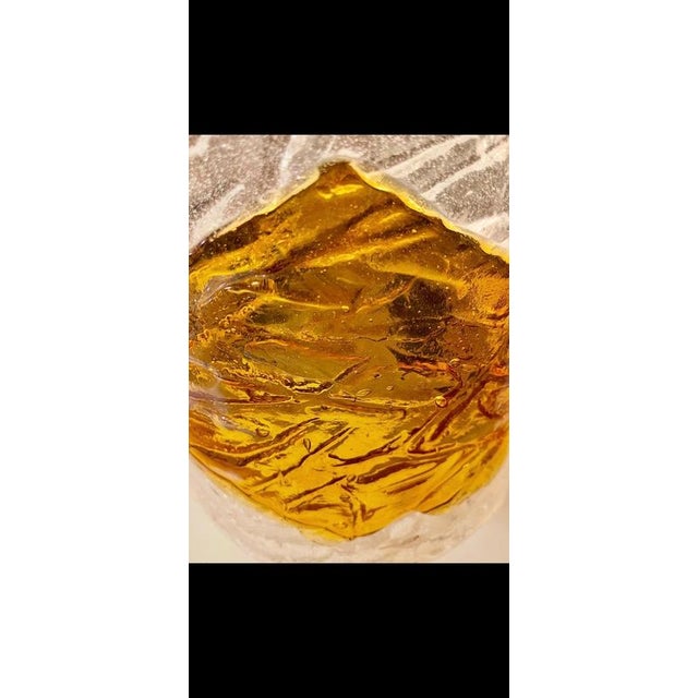 Bicolore Murano Glass Wall Light attributed to Mazzega, Italy, 1970 For Sale - Image 6 of 7