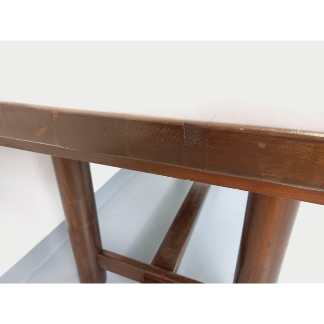 Brutalist Rectangular Dining Table in Dark Pine by Georges Robert, 1950s-1960s For Sale - Image 13 of 18