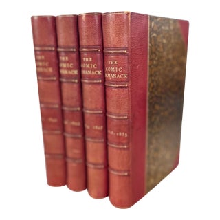 Antique the Comic Almanack London 1835-1853 Set of 4 For Sale