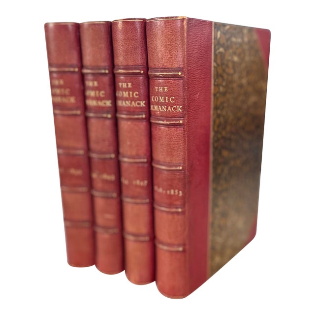 Antique the Comic Almanack London 1835-1853 Set of 4 For Sale
