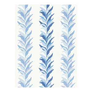 The House of Scalamandré Chira Island Print Fabric, Blue Marine