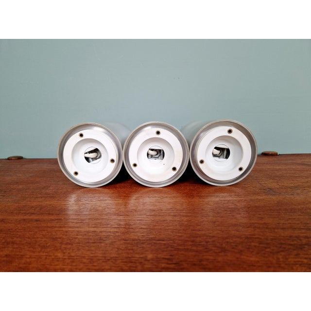 Space Age Ceiling Lights in Brushed Aluminum from Staff Leuchten, 1970, Set of 3 For Sale - Image 14 of 17