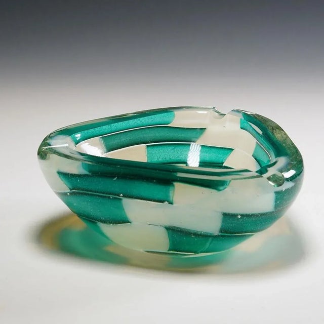 1950s Vintage Murano Pezzato Art Glass Ashtray by Barovier & Toso, 1950s For Sale - Image 5 of 10