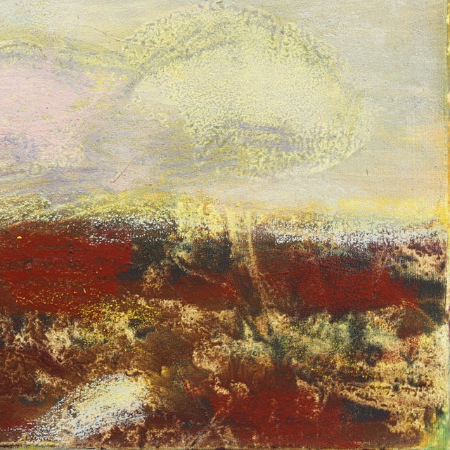 2020s Awh 349 - Abstract Minimalist Textured Layered Colorfield Oil Painting on Canvas Original Artwork by Bernhard Zimmer For Sale - Image 5 of 9