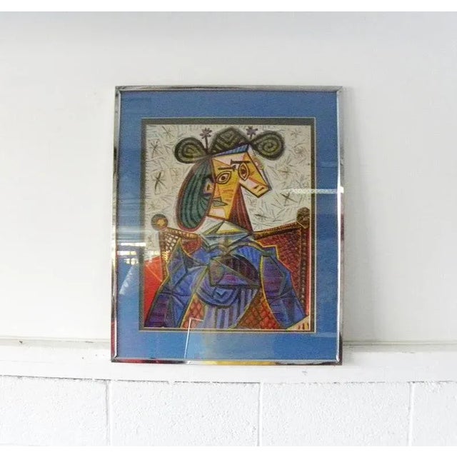 1960s Vintage Framed Picasso Art Print Cubist For Sale - Image 5 of 7