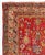 Antique Square Red Gold Light Blue Ivory Turkish Oushak Area Rug circa 1880-1900 For Sale - Image 4 of 5
