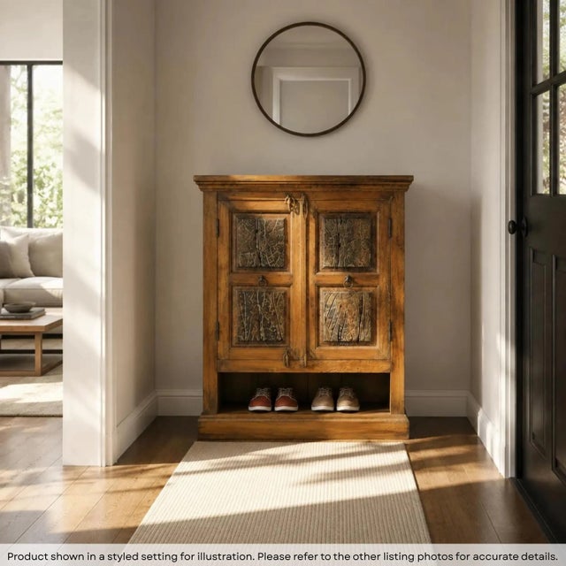 Dimensions: 36" W x 12" D x 30" H Add rustic character and practical storage to your home with this beautifully crafted...