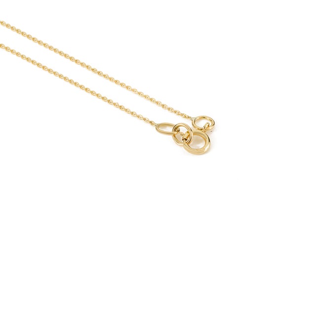 Green 14k Gold Emerald Diamond Birthstone Necklace Bond Jewelry for Mom For Sale - Image 8 of 13