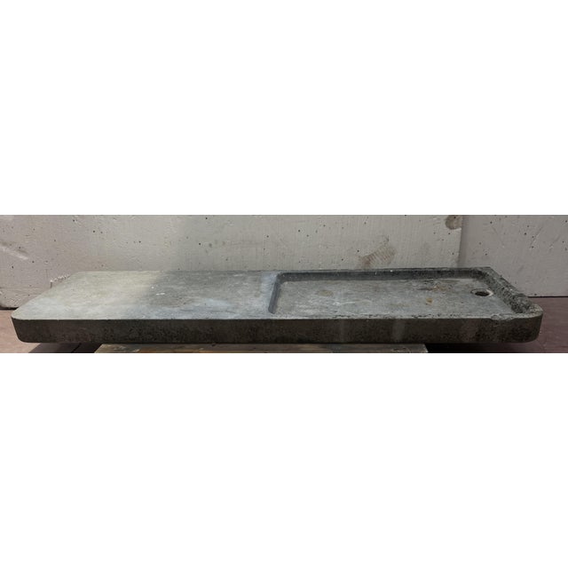 Large Antique Blue Stone Sink, 1800s For Sale - Image 4 of 7