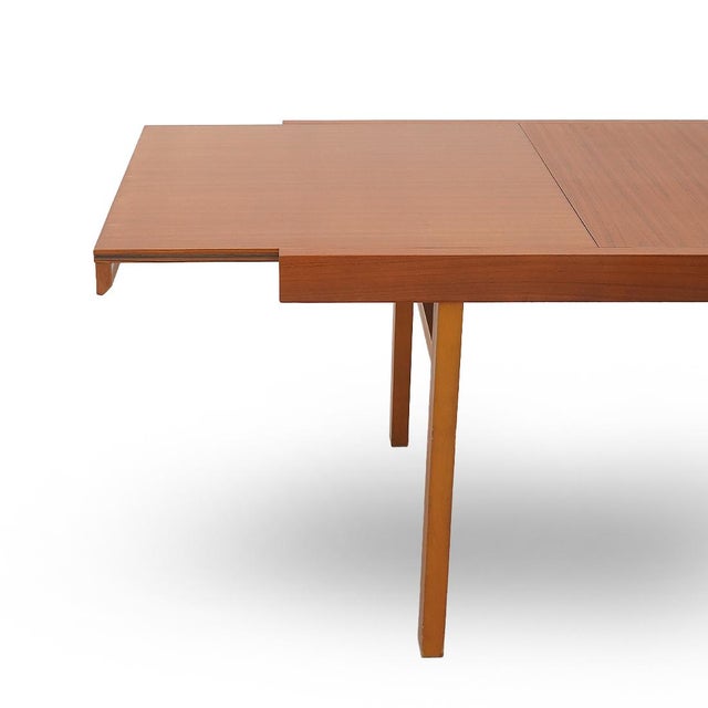 Rectangular Dining Table with Extendable Top, 1960s For Sale - Image 10 of 14