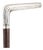 Antique French Silver Walking Cane Stick, 1800s For Sale