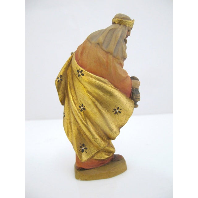 Anri Italy meticulously hand painted, hand carved wooden Wise Man, King Balthazar by Ulrich Bernardi. approximately 4"...