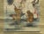 Oriental Scholar Monkeys Ink Brush Color Scroll Painting Wall Art For Sale - Image 4 of 11