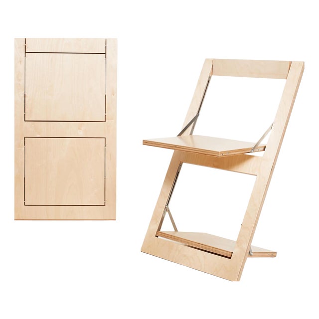 Fläpps Folding Chair – Clear Birch from Ambivalenz For Sale
