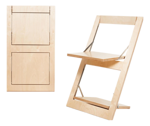 Fläpps Folding Chair – Clear Birch from Ambivalenz