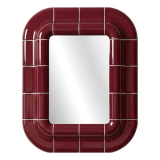 Lola Mirror in Deep Burgundy by Tilecito For Sale