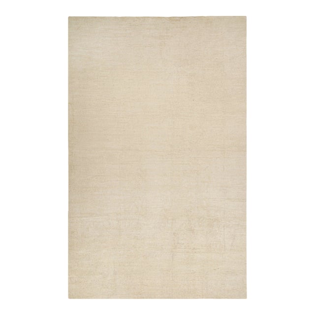 Rug & Kilim’s Solid Beige-Brown Rug in Tone-on-Tone Contemporary Style -12'x19' For Sale