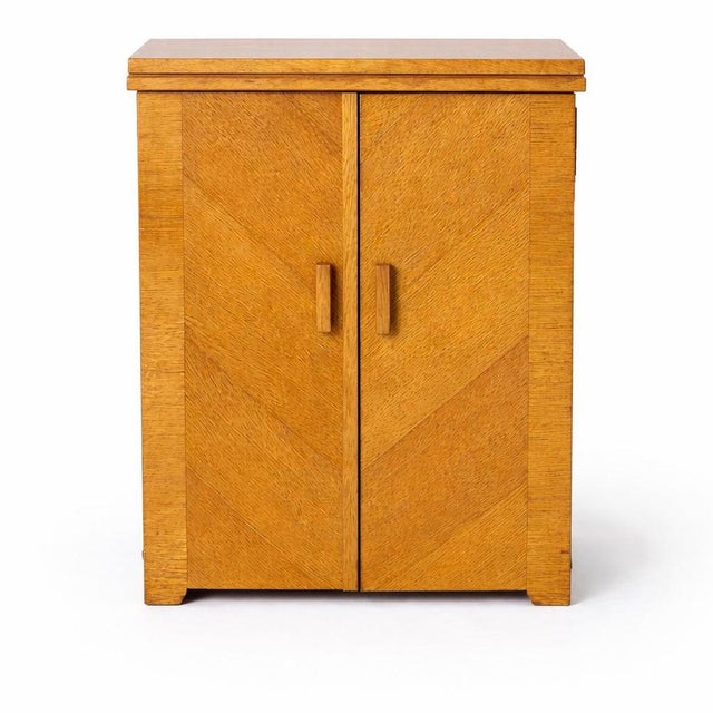 Antique Oak Sewing Machine Cabinet from Singer For Sale - Image 3 of 11