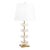 Regina Andrew Bella Glass Flowers Table Lamp, Natural Brass For Sale