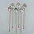 Mid-Century Modern Silverplate Leaf Design Cocktail Stirrer Straws Sipper Spoons Denmark - Set of 6 For Sale - Image 13 of 16