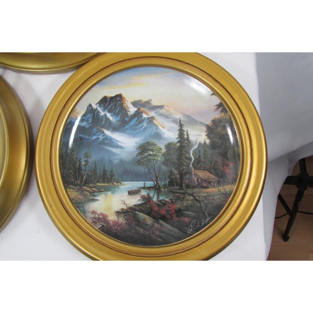 Decorative Four Seasons Wall Plates, 1992, Set of 4 For Sale - Image 9 of 14