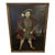 Huge English Oil Painting Portrait Tudor Royal King Henry VIII After Hans Holbein For Sale