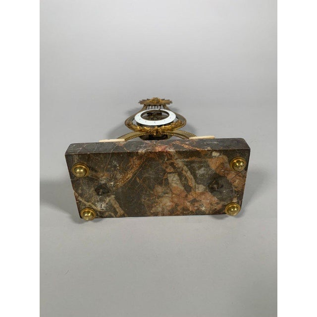 Stone Louis XVI period skeleton clock For Sale - Image 7 of 11