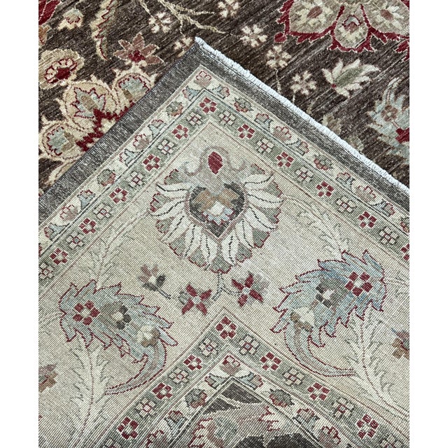 Textile Persian Kashan Wool Rug 5’6” X 7’9” For Sale - Image 7 of 7