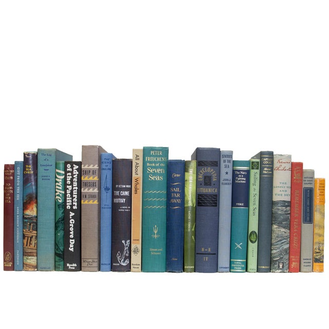 Distinguish any space with our Vintage Nautical Subject By The Foot. One linear foot of authentic vintage cloth and dust...