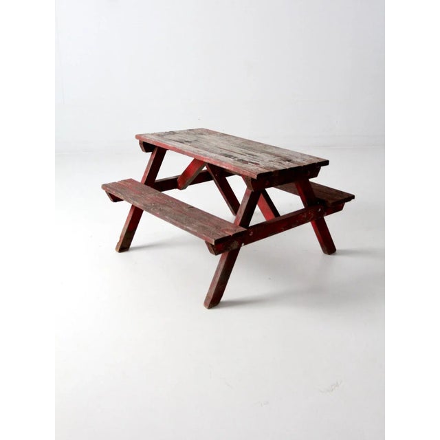 Vintage Children's Picnic Table For Sale - Image 11 of 11