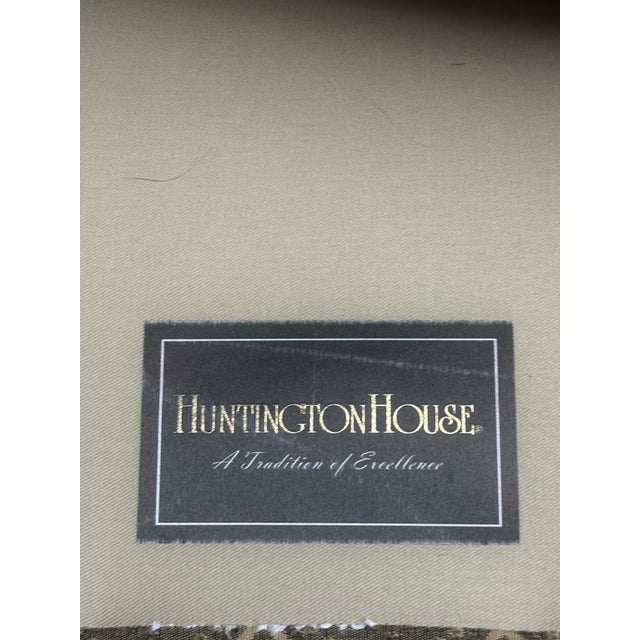 Olive Highland House Tufted Upholstered Chair With Ottoman For Sale - Image 8 of 10