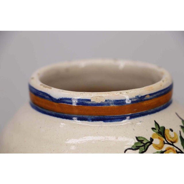 19th Century Portuguese Floral Vase, Earthenware, Faience For Sale - Image 9 of 12