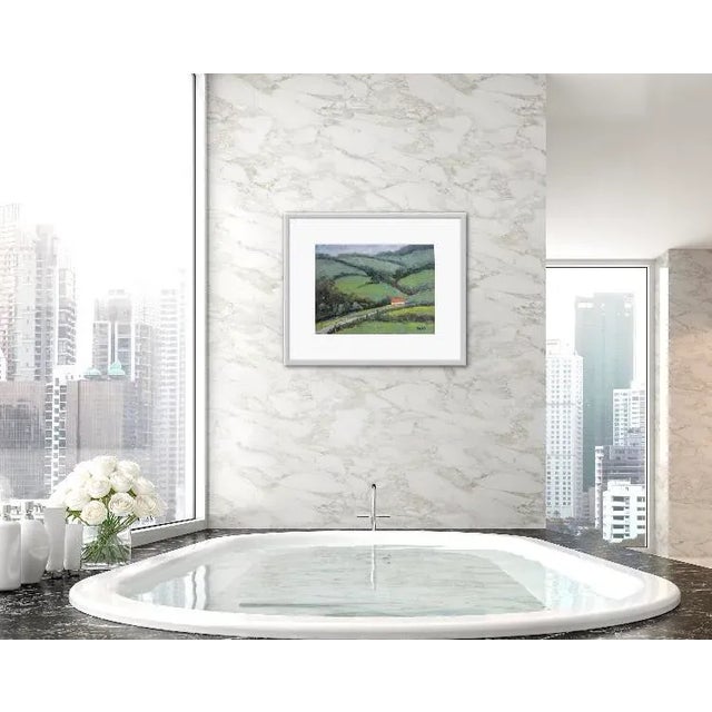 Quiet Places & Journeys — White Barn With Red Roof (Original Oil Landscape) For Sale In Reno/Lake Tahoe - Image 6 of 12