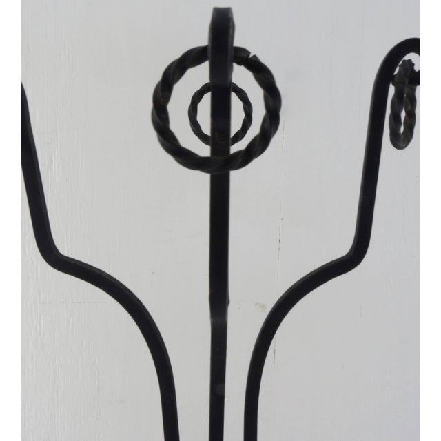 Late 19th Century Victorian Wrought Iron Plant Stand With Rings For Sale - Image 9 of 11