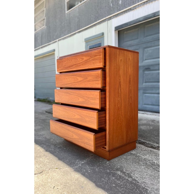 Teak Highboy Dresser or Chest of Drawers by Mobican of Canada Chairish