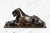 Art Deco Style Antique Recumbent Lion Cast Metal Statue Sculpture Home Decor For Sale - Image 10 of 11