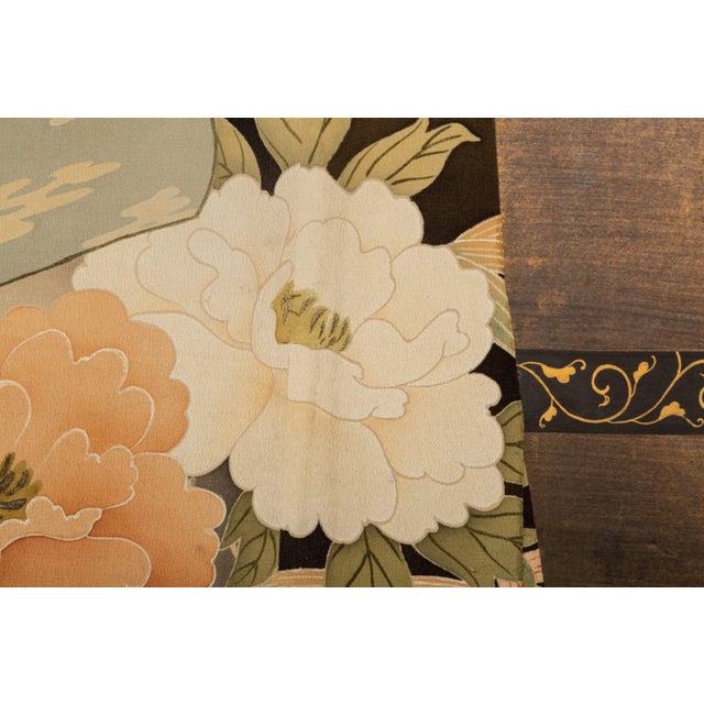 1920s Vintage Japanese Two Panel Kimono Screen For Sale In New York - Image 6 of 11
