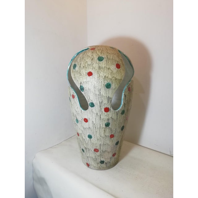 Large Ceramic Vase by Nino Caruso for SIC Ceramiche, Italy, 1960s For Sale - Image 4 of 16