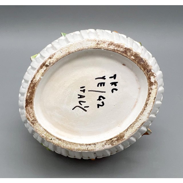 Vintage Italian Ceramic Mixed Fruit Bowl For Sale - Image 11 of 11