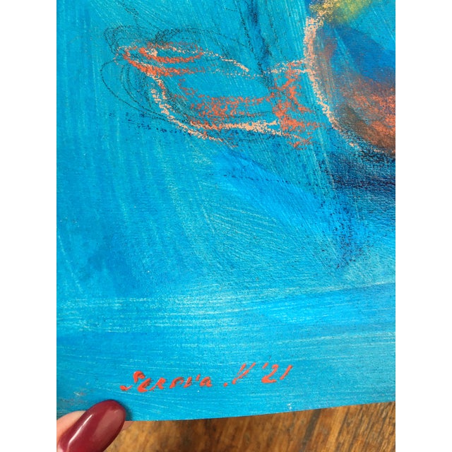 Set of 6 Art Original Charcoal and Pastel Sketch Art by Valeriya Serova For Sale - Image 4 of 11