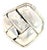 1990s John Hardy Estate Woven Bamboo Style Ring 7.25 Silver For Sale
