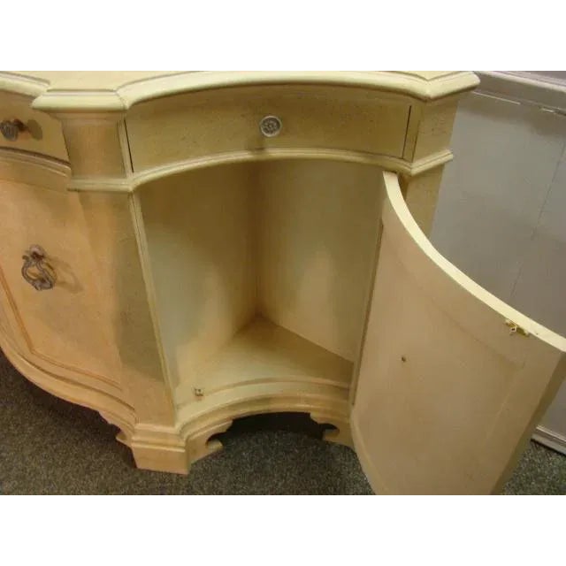 Cream Century French Style Cream Color Credenza For Sale - Image 8 of 11