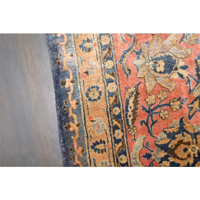 Hologram Color Persian Kashan Rug no. 10961 For Sale - Image 9 of 13