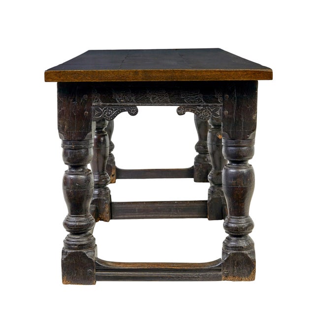 Brown Late Elizabethan Oak Refectory Table, 1590s For Sale - Image 8 of 11