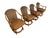 Add a touch of tropical charm to your home with this vintage circa 1970s bamboo and rattan 5-piece dinette set. The set...