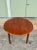 Mid-Century Modern Teak Round Dining Table With Fold-Down Ladder Leg by Henning Kjaernulf For Sale - Image 3 of 12