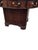 1920s Antique Mahogany Leather Top Rent Drum Table For Sale - Image 5 of 8