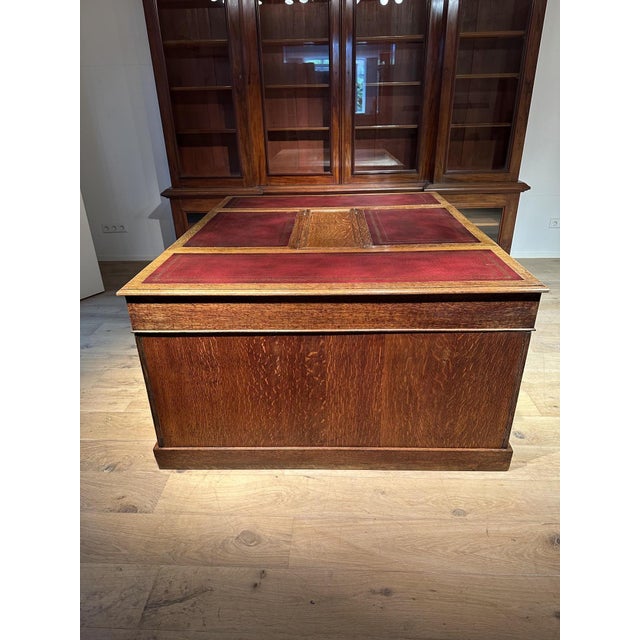 Large Partners Desk, 1890s For Sale - Image 11 of 16