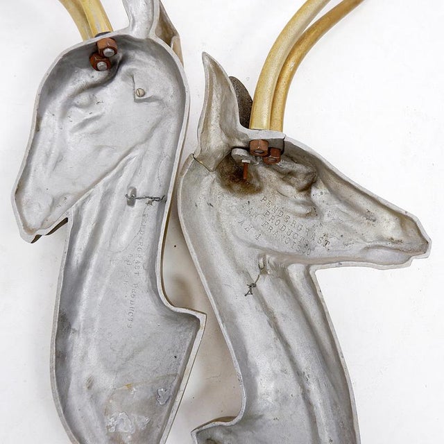 Modernist Anodized Aluminum Gazelle Wall Sculpture by Pendergast, 1960s For Sale - Image 13 of 14